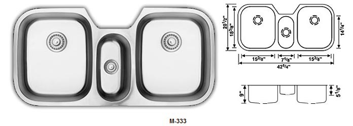 Triple Bowl Kitchen Sink Triple Bowl Kitchen Sink